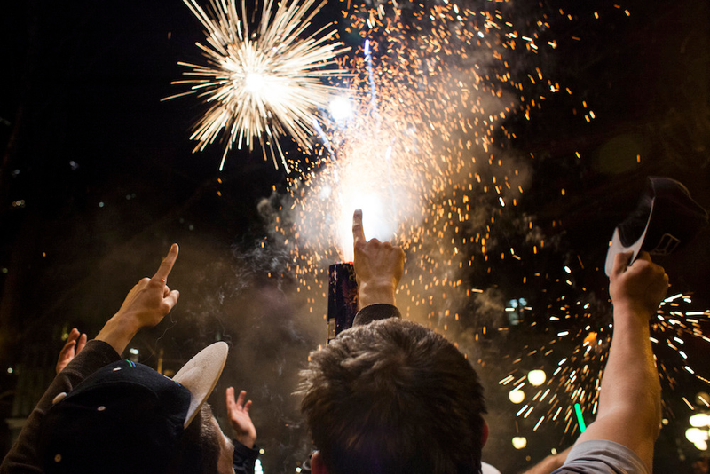 Illustration for article titled Shirtless, Drunk, And Champions: Scenes From The Seattle Celebrations
